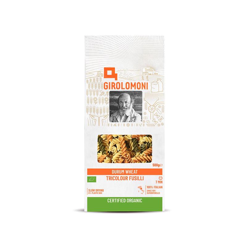 GIROLOMONI Durum Wheat Semolina Tricolour Fusilli 500g