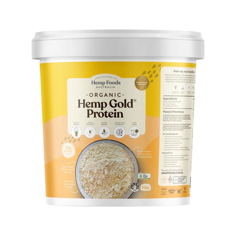 HEMP FOODS AUSTRALIA Organic Hemp Gold Protein 5kg