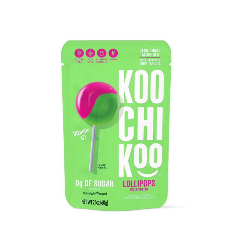KOOCHIKOO No Sugar Lollipops Vitamin C Watermelon 62g