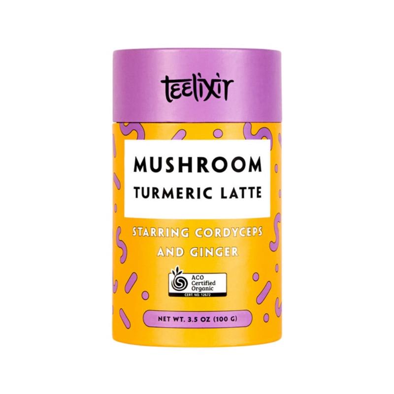 Teelixir Organic Mushroom Turmeric Latte (Starring Cordyceps and Ginger) 100g