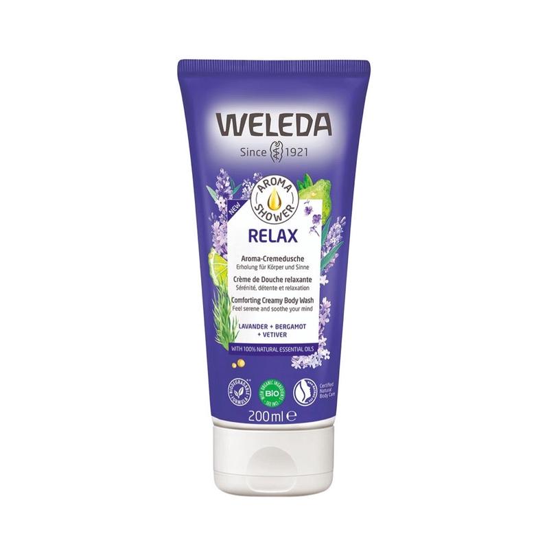 WELEDA Aroma Shower & Body Wash - Relax Lavender, Bergamot & Vetiver 200ml