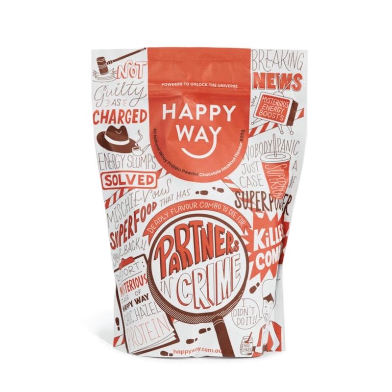 HAPPY WAY Whey Protein Powder Chocolate Hazelnut - 500g