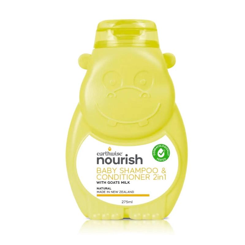 EARTHWISE NOURISH Hippo Baby Shampoo & Conditioner 2in1 - 275ml