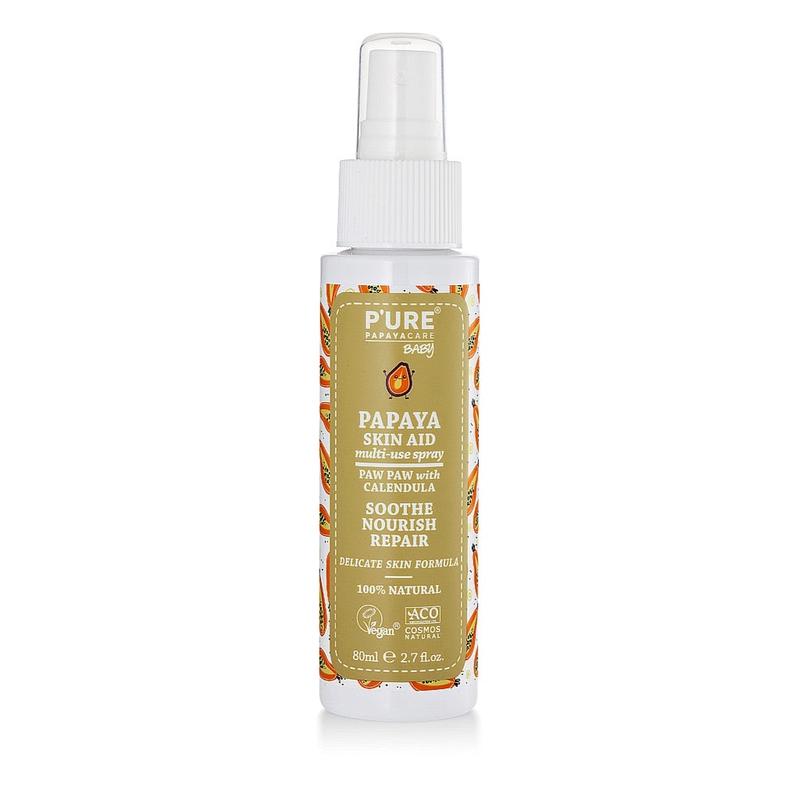 P'URE Papayacare Baby Papaya Skin Aid Multi-Use Spray (Paw Paw with Calendula) 80ml