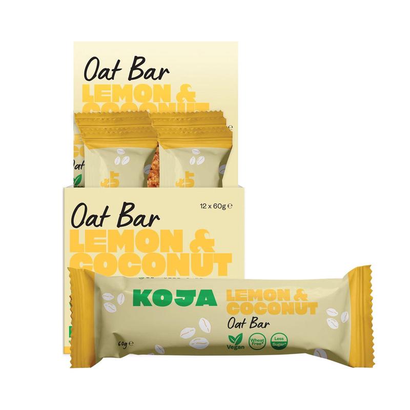 KOJA Oat Bar Lemon & Coconut - 12x60g