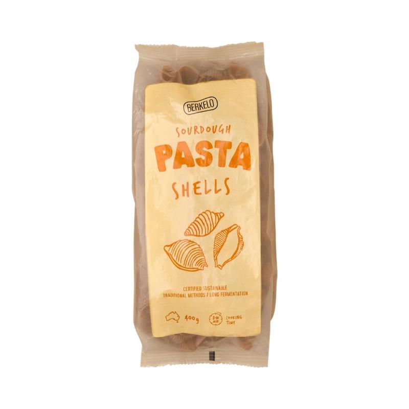 BERKELO Sourdough Pasta Wholewheat Shells - 400g