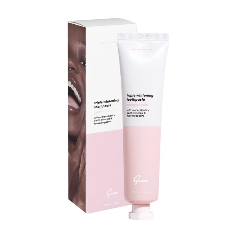 GEM Toothpaste Triple Whitening Coconut Mint - 100g