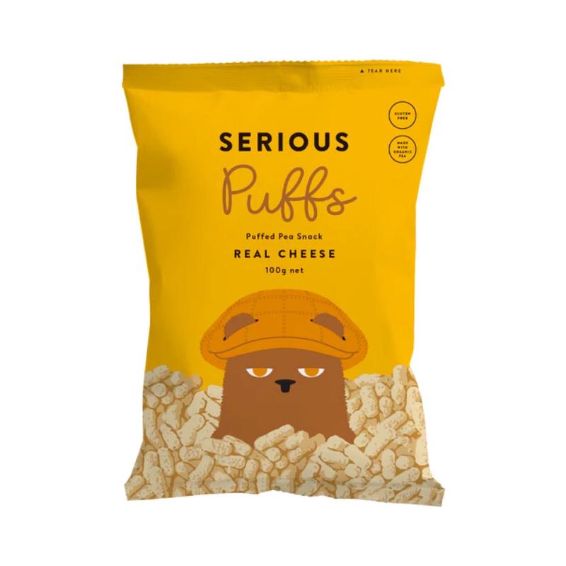 Serious Pea Puffs Real Cheese 100g