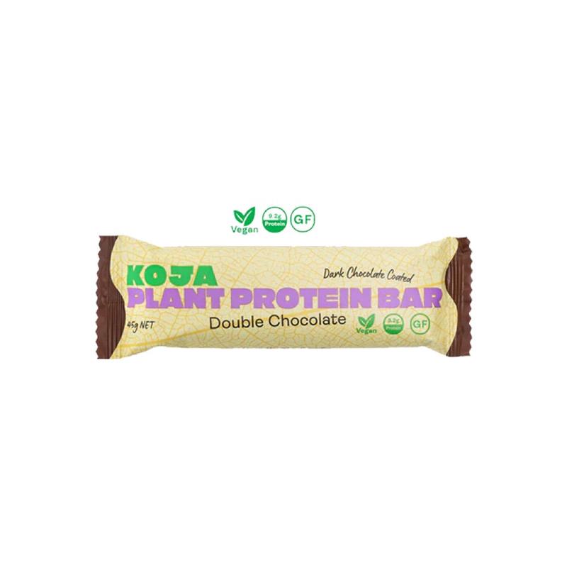 KOJA Health Plant Protein Bar Double Choc 16x45g