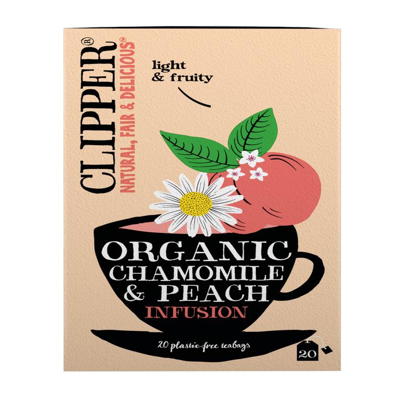 CLIPPER Organic Chamomile & Peach Tea 20 Teabags