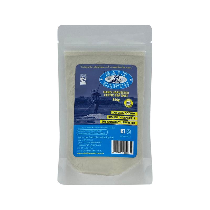 SALT OF THE EARTH Organic Fine Sea Salt (Celtic) 250g