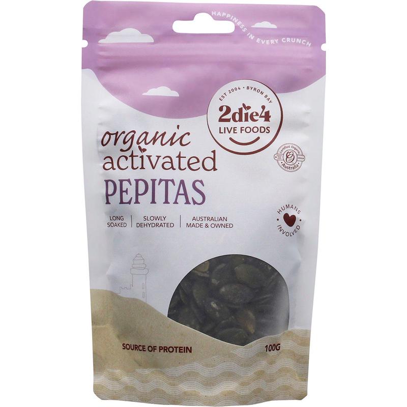 2DIE4 LIVE FOODS Activated Organic Pepitas 100g