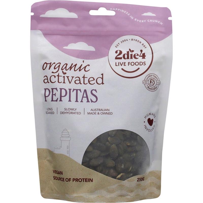 2DIE4 LIVE FOODS Activated Organic Pepitas 250g