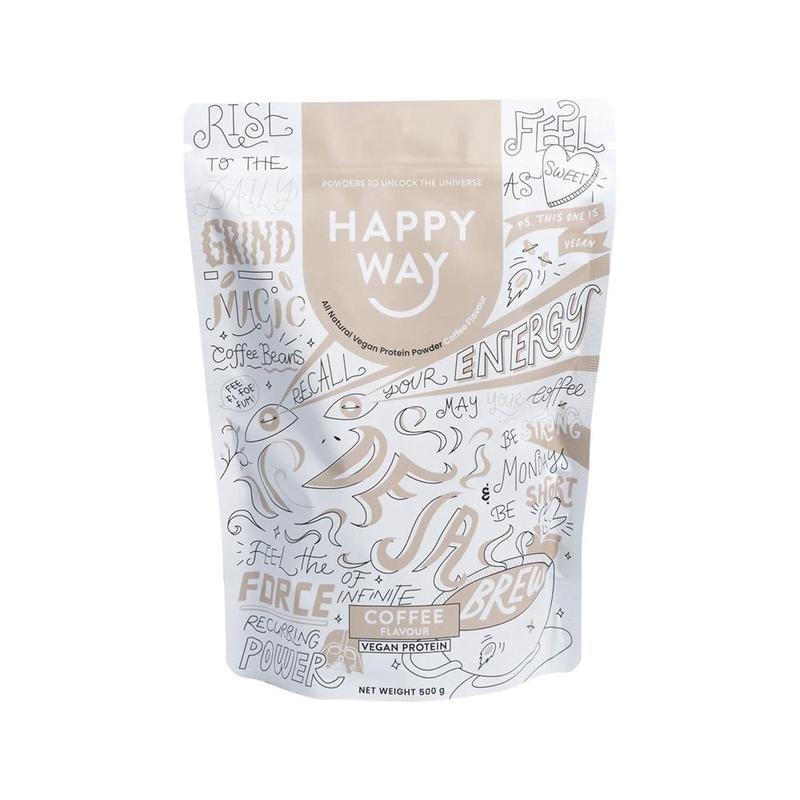 HAPPY WAY Vegan Protein Powder Coffee 500g