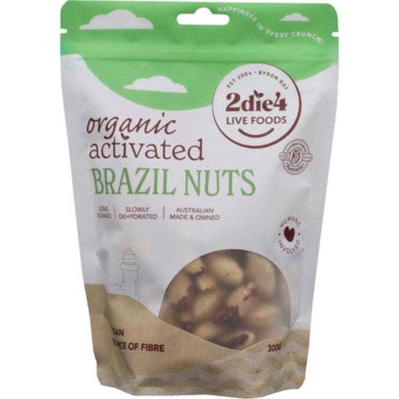 2DIE4 LIVE FOODS Activated Organic Brazil Nuts 300g