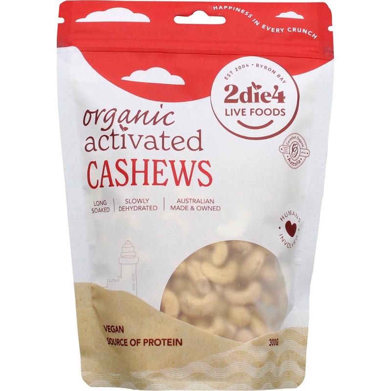 2DIE4 LIVE FOODS Activated Organic Cashews 300g