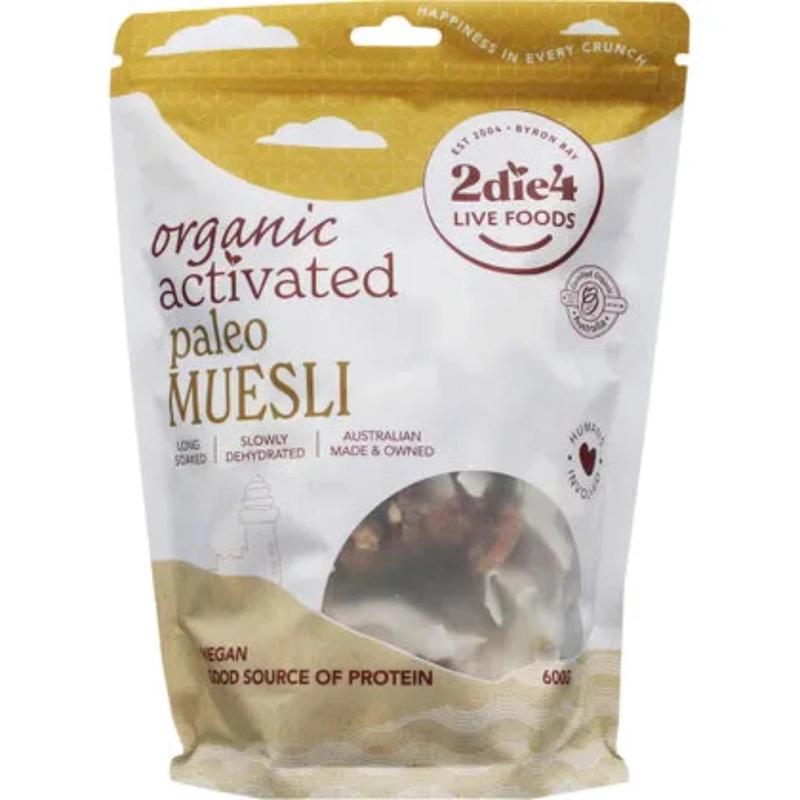 2DIE4 LIVE FOODS Activated Organic Paleo Muesli 600g