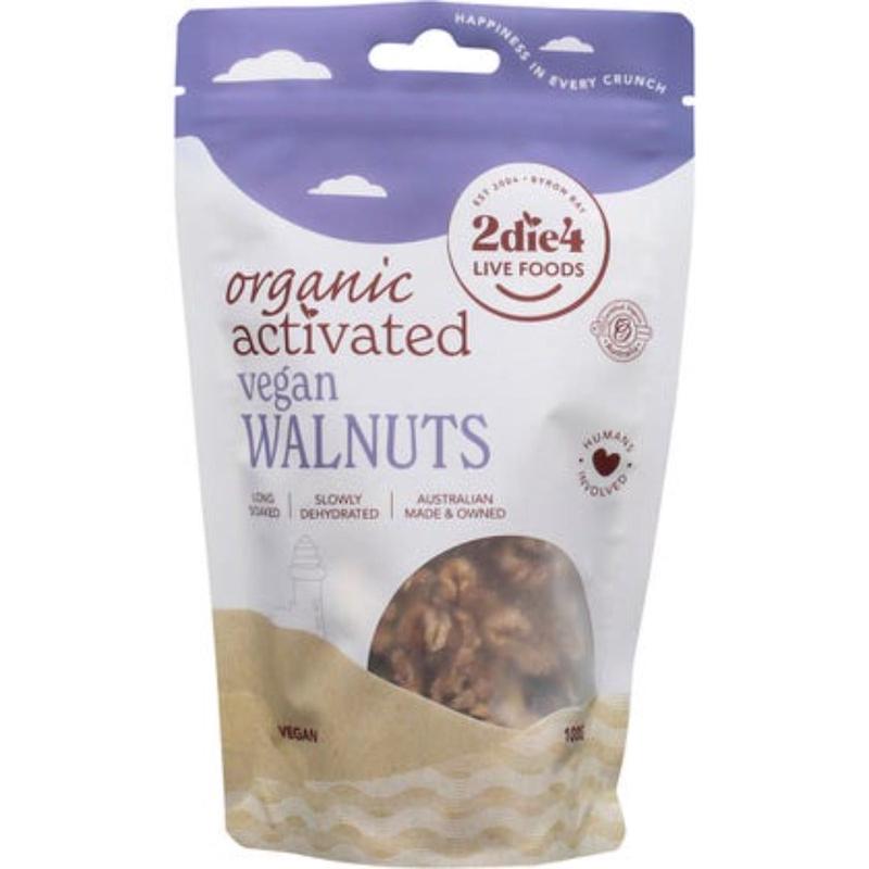 2DIE4 LIVE FOODS Activated Organic Walnuts Vegan 100g