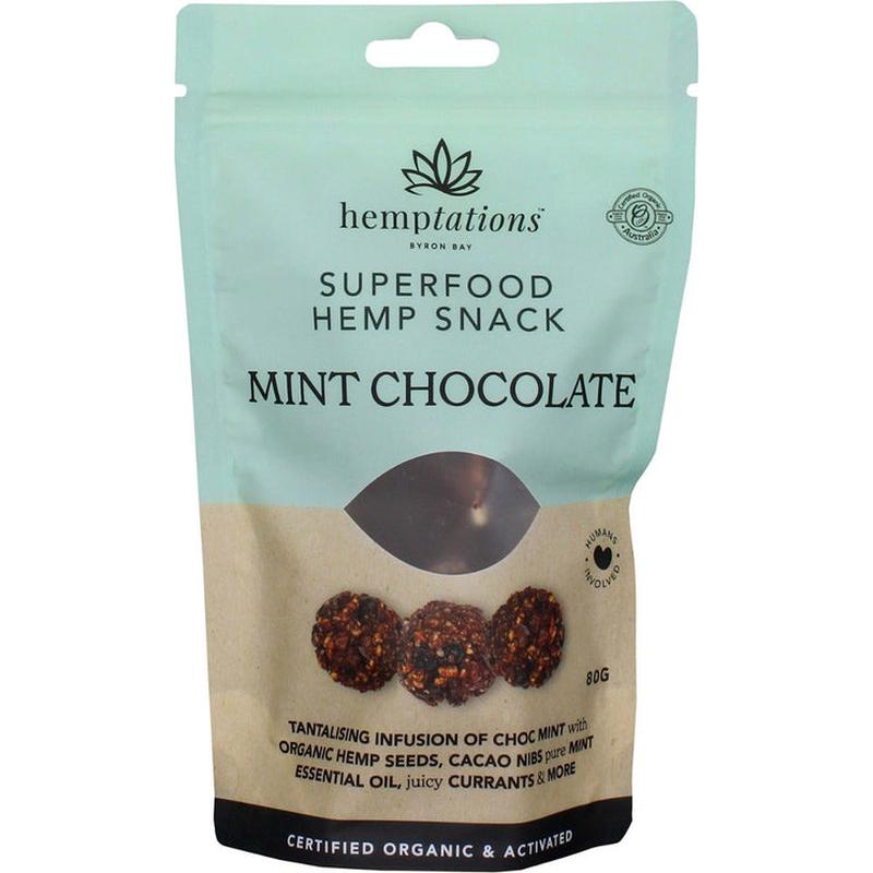 2DIE4 LIVE FOODS Hemptations Mint Chocolate 80g