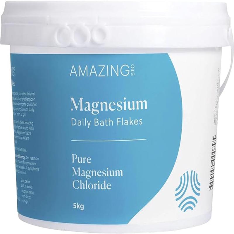 AMAZING OILS Magnesium Daily Bath Flakes Pure Magnesium Chloride 5kg