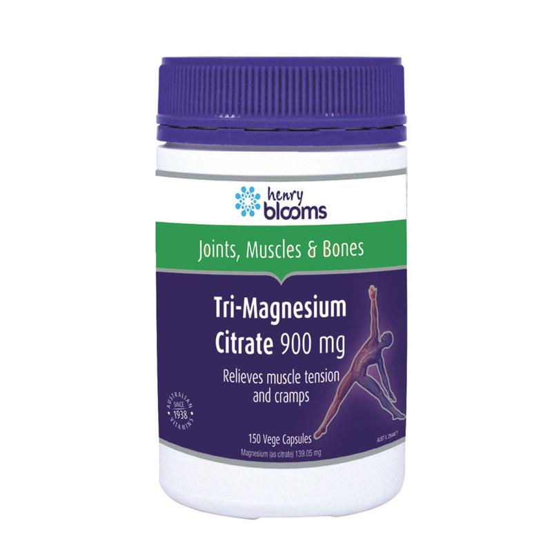 Blooms Tri Magnesium Citrate 900mg 60 caps