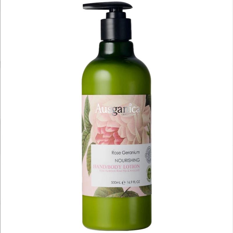 AUSGANICA Rose Geranium Nourishing Hand/Body Lotion 500ml