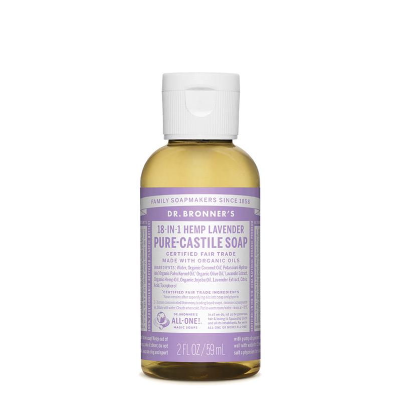 DR BRONNER'S Pure-Castile Lavender Liquid Soap Hemp 18-in-1 59ml