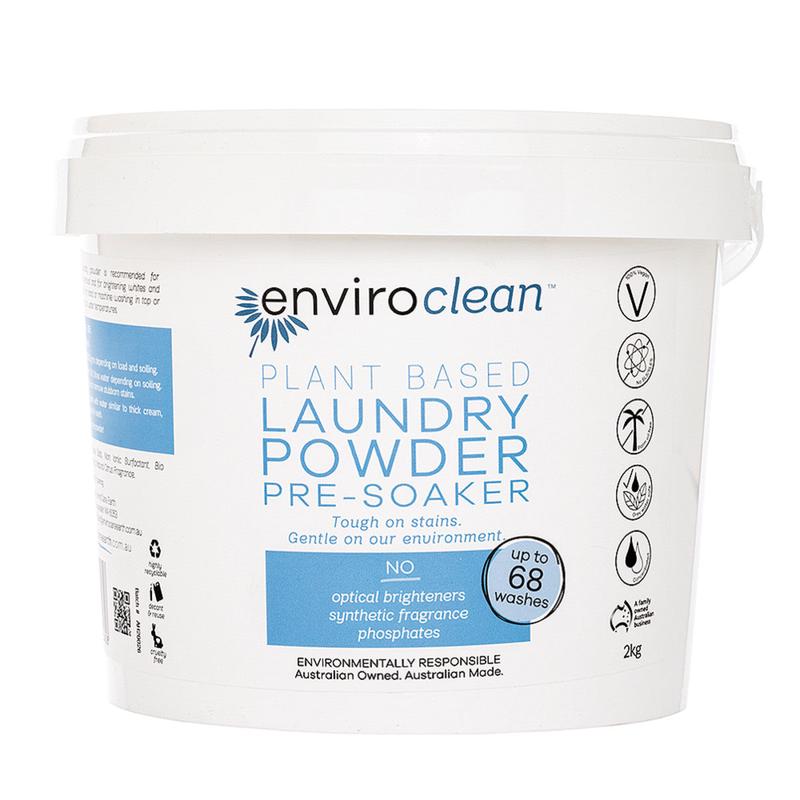 ENVIROCLEAN Plant Based Pre-Soaker Laundry Powder 2Kg Bucket