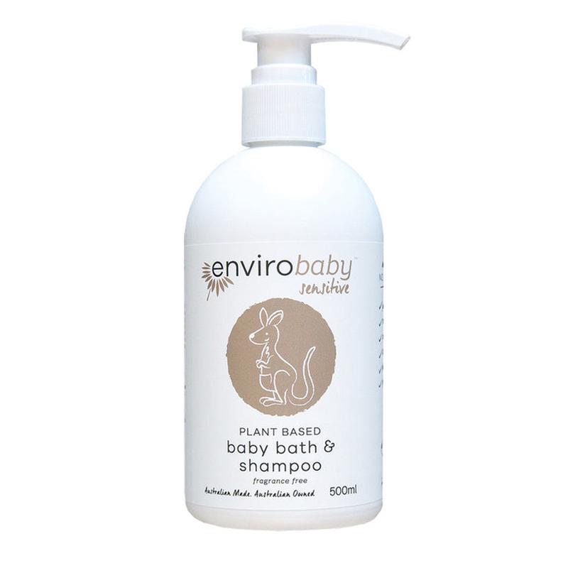 ENVIROBABY Plant Based Sensitive Baby Bath & Shampoo Fragrance Free 500ml