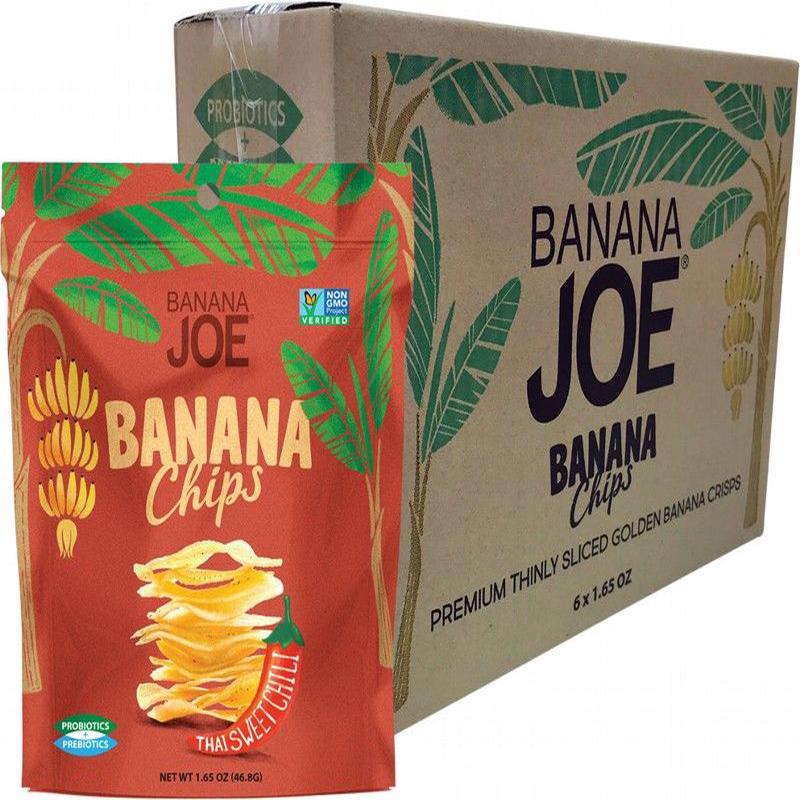 BANANA JOE Banana Chips 6x46.8g Thai Sweet Chili