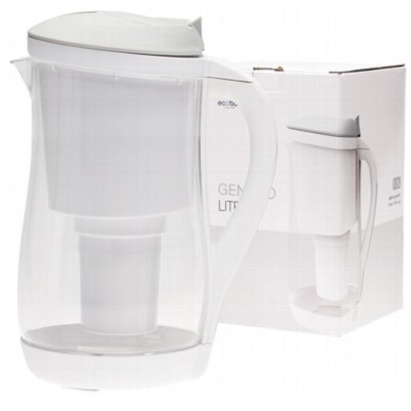 ECOBUD Gentoo Plastic Water Filter Jug 1.5L White