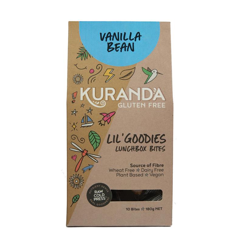 KURANDAGluten Free Lil' Goodies Lunchbox Bites 18g x 10 Pack Vanilla Bean