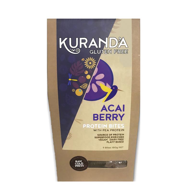 KURANDA Gluten Free Protein Bites 20g x 9 Pack Acai Berry