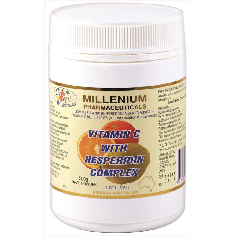 Millenium Pharmaceuticals Oral Powder Vitamin C with Hesperidin Complex 500g