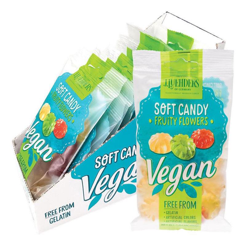 J.LUENDERS Soft Vegan Candy 10x80g Fruity Flowers