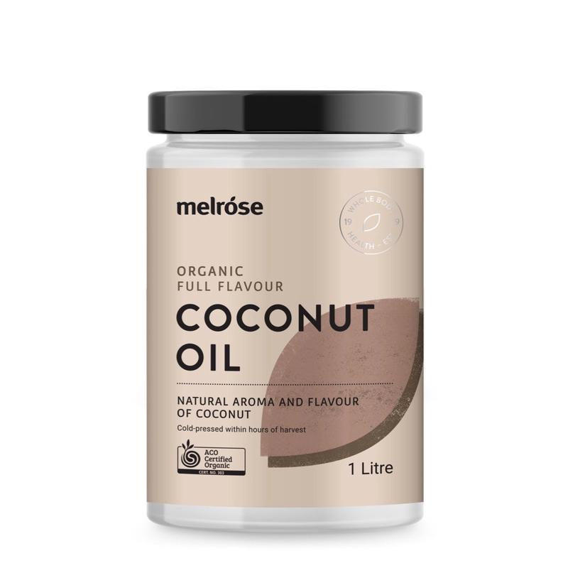 MELROSE Organic Full Flavour Coconut Oil 1 Litre