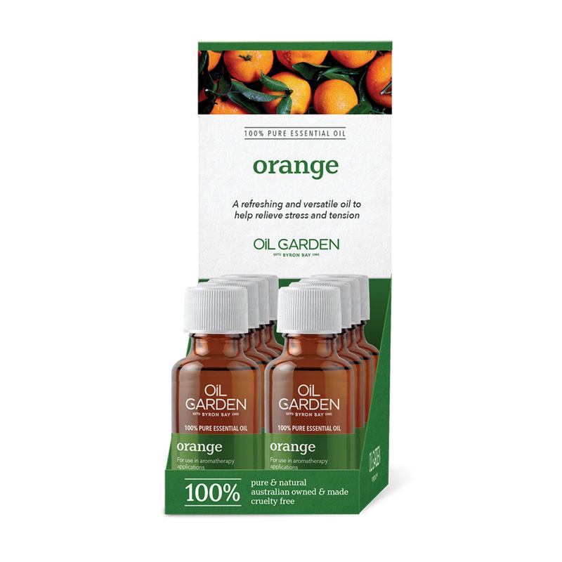 OIL GARDEN Essential Oil 25ml x 8 Display Orange