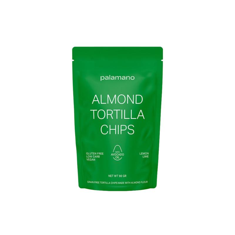 PALAMANO Almond Tortilla Chips - Lemon Lime 90g