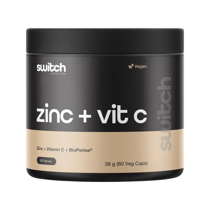 SWITCH NUTRITION Zinc + Vitamin C 60 Caps