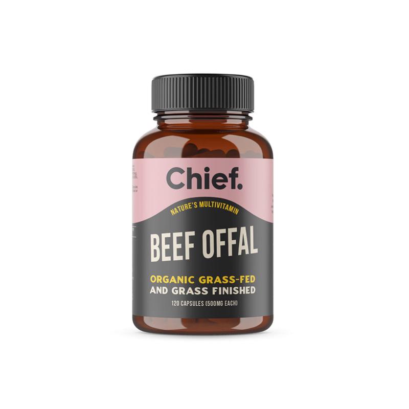 CHIEF NUTRITION Organic Beef Offal Multivitamin 120 Capsules