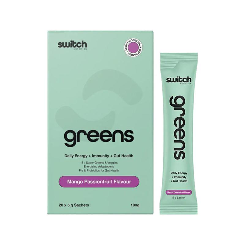 SWITCH NUTRITION Greens Sachets Mango Passionfruit 20x5g
