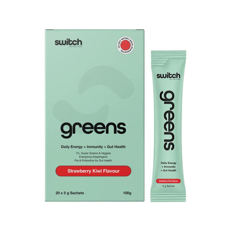 SWITCH NUTRITION Greens Sachets Strawberry Kiwi 20x5g