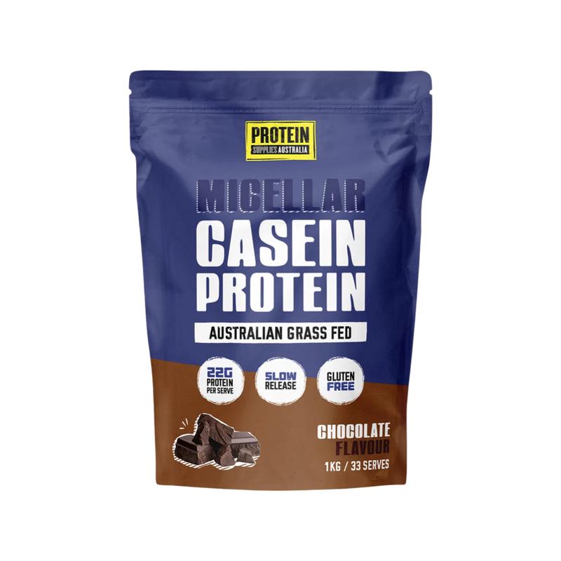 PROTEIN SUPPLIES AUSTRALIA Micellar Casein Protein Chocolate 1kg