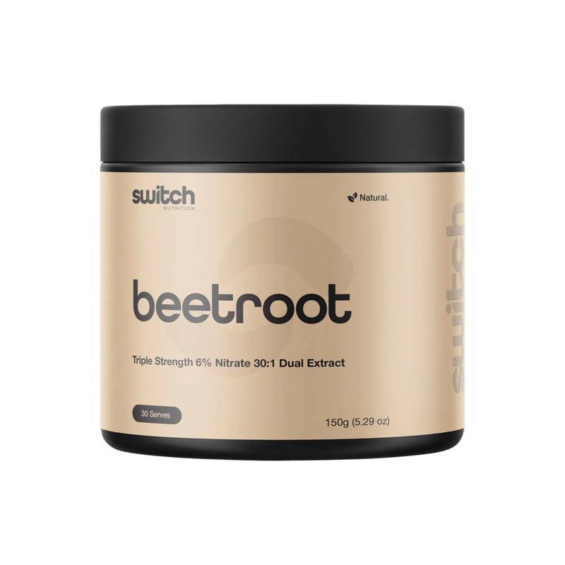 SWITCH NUTRITION Beetroot Triple Strength 6% Nitrate 30:1 Dual Extract 150g