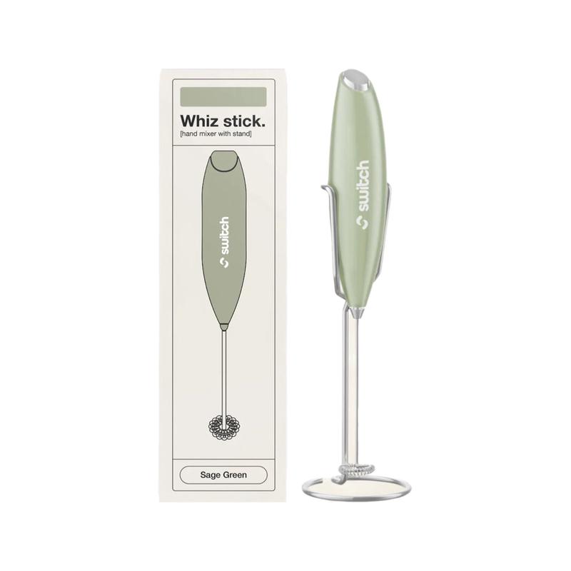 SWITCH NUTRITION Whiz Stick Electric Mixer Sage Green